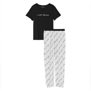 VICTORIA SECRET FLANNEL TEE JAMA SET SIZE XXL